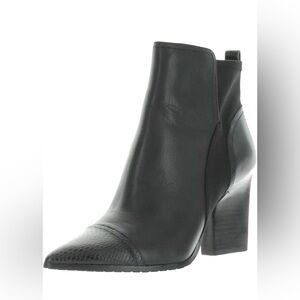Donald Pliner Black Leather Ankle Boots